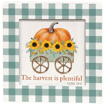 The Harvest Is Plentiful Box Sign G36165