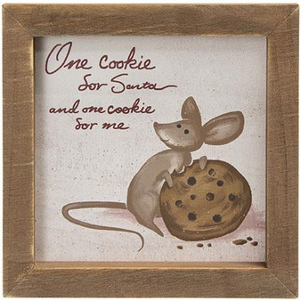 One Cookie Framed Sign G36288