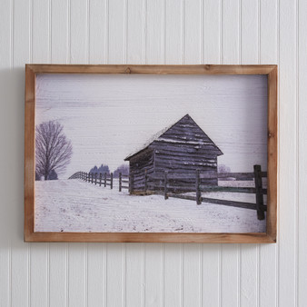 Snowy Barn Wall Art 440319