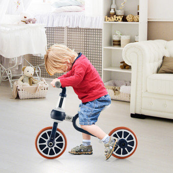 4-In-1 Kids Trike Bike With Adjustable Parent Push Handle And Seat Height-Navy (TS10070NY)
