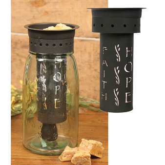 Faith Hope Love Quart Mason Jar Wax Warmer Kit - Pack Of 4 8205065