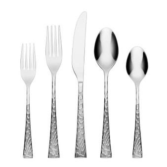 Finnley Texture Mirror Finish 18/0 20-Piece Flatware Set (349820CKWS12)