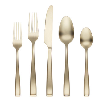 Samira Pvd-Champagne Satin 18/0 20-Piece Flatware Set (506320CWA12R)