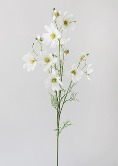 White Artificial Cosmos Flowers - 37" WIN-98867-WH