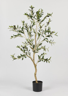 Artificial Potted Olive Tree Plant - 48" SAF-FL6036