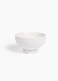 Small White Ceramic Compote In White - 3.75" ALI-JZD-SWH