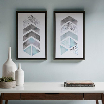 Framed Gel Coat Canvas - Blue/Grey UH95C-0019