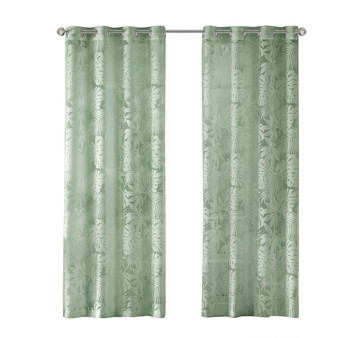 Leilani Palm Leaf Burnout Window Sheer MP40-8218