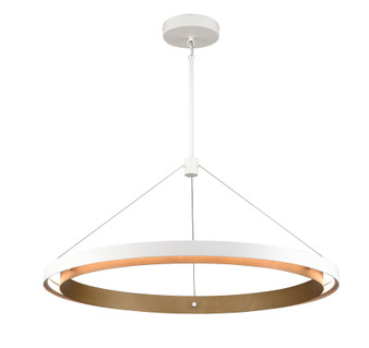 Fagan 33.5'' Wide Integrated Led Pendant - Brushed Brass With Forged Brass 70315/LED By Elk Lighting