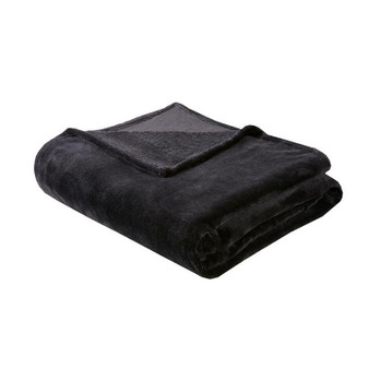 100% Polyester Solid Microlight Plush Brushed Oversized Blanket - King ID51-1088