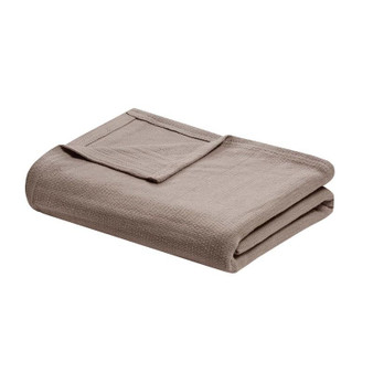 100% Cotton Freshspun Basketweave Blanket W/ 1" Self Hem - Twin BL51N-0860