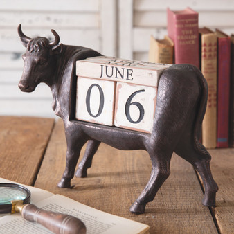 Cow Perpetual Block Calendar 680668