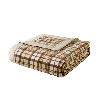 100% Polyester Printed Knitted Micro Fleece Blanket W/ 2" Matte Satin Binding - Twin BL51-0684