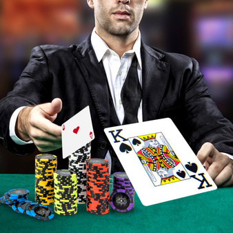 14 Gram Texas Holdem Poker Chip Set (UY10091BK)