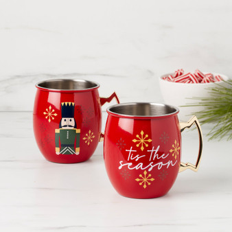 20 Oz Nutcracker Moscow Mule Mugs (Set Of 2) (896215)