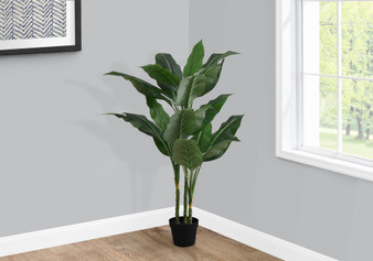 42" Tall Decorative Evergreen Artificial Plant - Black Pot (I 9512)