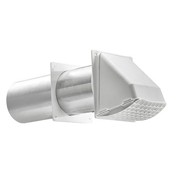 4-In Preferred Hood With Tail Pipe (White) (LAO224W)