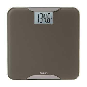 Digital Glass Bath Scale, Taupe With Stainless Steel Accents, 400-Lb. Capacity (TAP5297042)