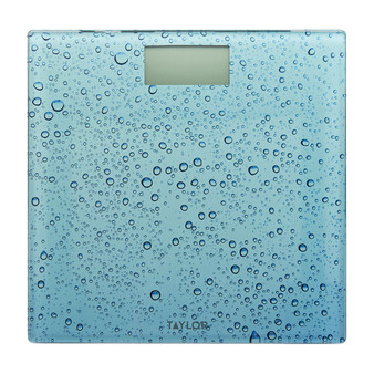 Digital Glass Waterdrop Bathroom Scale, 400-Lb. Capacity (TAP755841034WD)