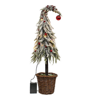 Large Curly Christmas Tree With Led Lights FJDH2611