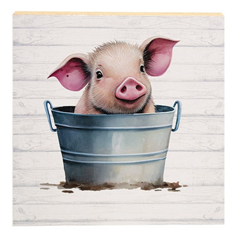 Baby Piggy In A Bucket Block G08846