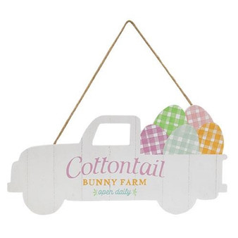 Cottontail Bunny Farm Easter Egg Truck Sign G37591