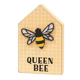 Queen Bee Plaid Block Sitter G37619