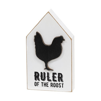Ruler Of The Roost Wooden Block Sitter G37674
