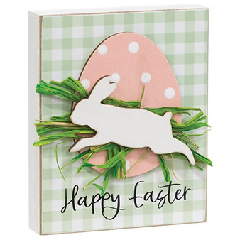 Happy Easter Layered Bunny & Easter Egg Block G37721
