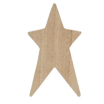 Unfinished Wooden Primitive Star 6" G37833