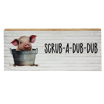 Scrub-A-Dub-Dub Baby Pig Block G41045