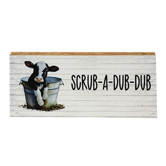 Scrub-A-Dub-Dub Baby Cow Block G41048