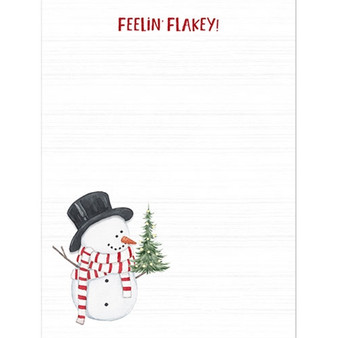 Feelin Flakey! Snowman Notepad G55060