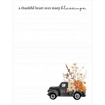 A Thankful Heart Sees Many Blessings Notepad G55062