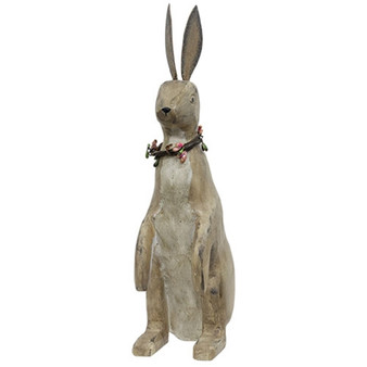 Antiqued Wooden Bunny G91159