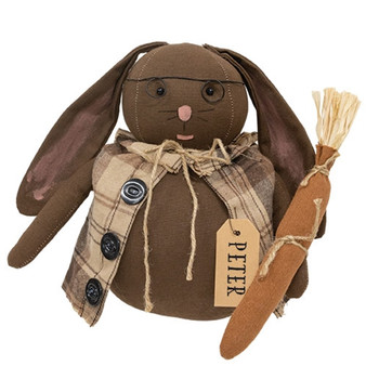 Peter Bunny Doll With Glasses & Carrot GCS38890