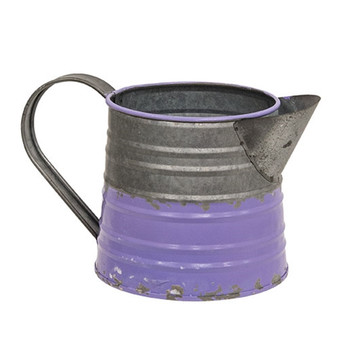 Mini Violet & Galvanized Metal Water Pitcher GH19S5510A