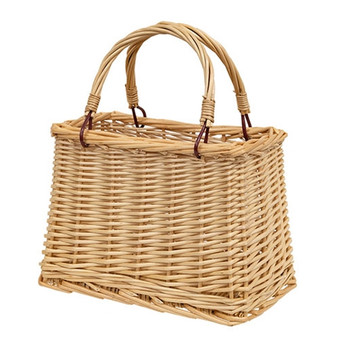 Natural Willow Tapered Basket With Handles GHAC2413