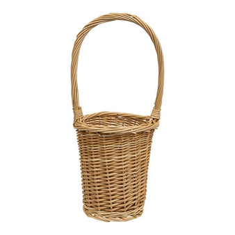 Natural Willow Flower Basket With Handle GHAC2414