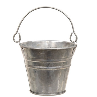 Galvanized Metal Bucket 3" Dia X 2.75"H GHAC2418