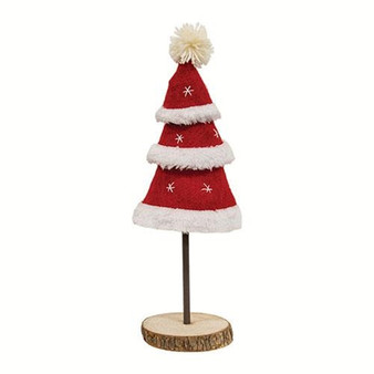 Santa Tiered Felted Tree Large GHBY5128