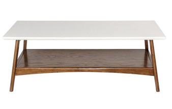 Parker Coffee Table - White/Pecan MP120-0094