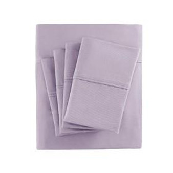 55% Cotton 45% Polyester Sateen 7Pcs Sheet Set - Purple MP20-7156