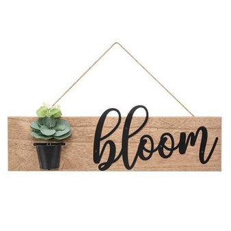 *Bloom Flower Pot Wall Hanging G90865 By CWI Gifts