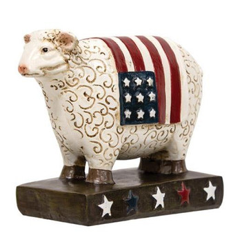 Americana Resin Sheep Figurine