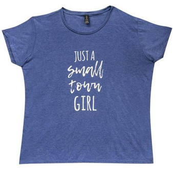 Small Town Girl T-Shirt Blue Xxl