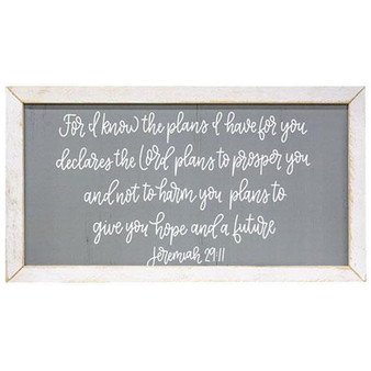 For I Know Framed Print White Frame GDUST282A By CWI Gifts