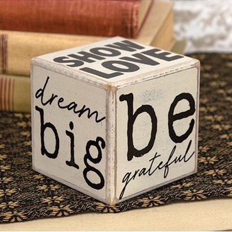 Live Simply Six-Sided Block G34570 By CWI Gifts