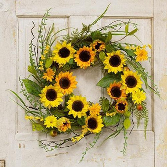Sunflower & Berry Wreath 20"