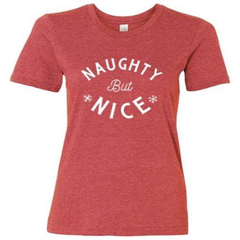 Naughty But Nice T-Shirt Heather Red Xxl GL01XXL By CWI Gifts